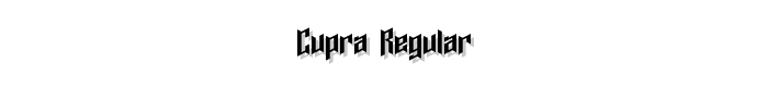 Cupra Regular font